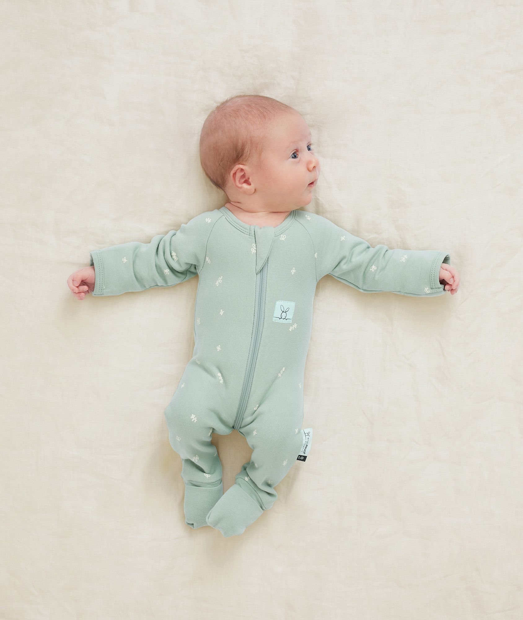 Tiny Baby Long Sleeve Layer 0.2 TOG Sage